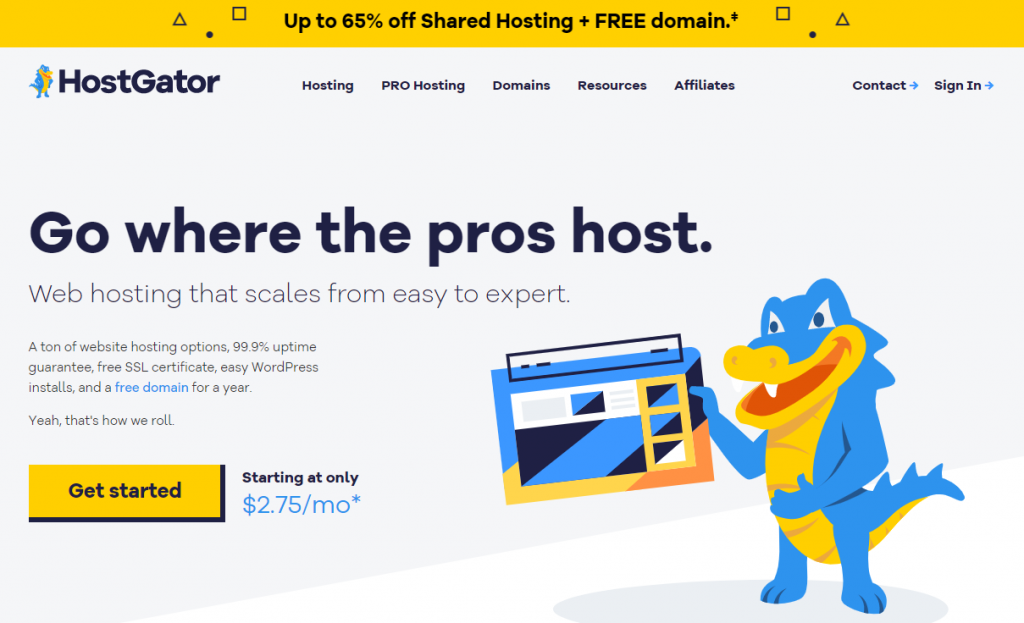 HostGator_homepage